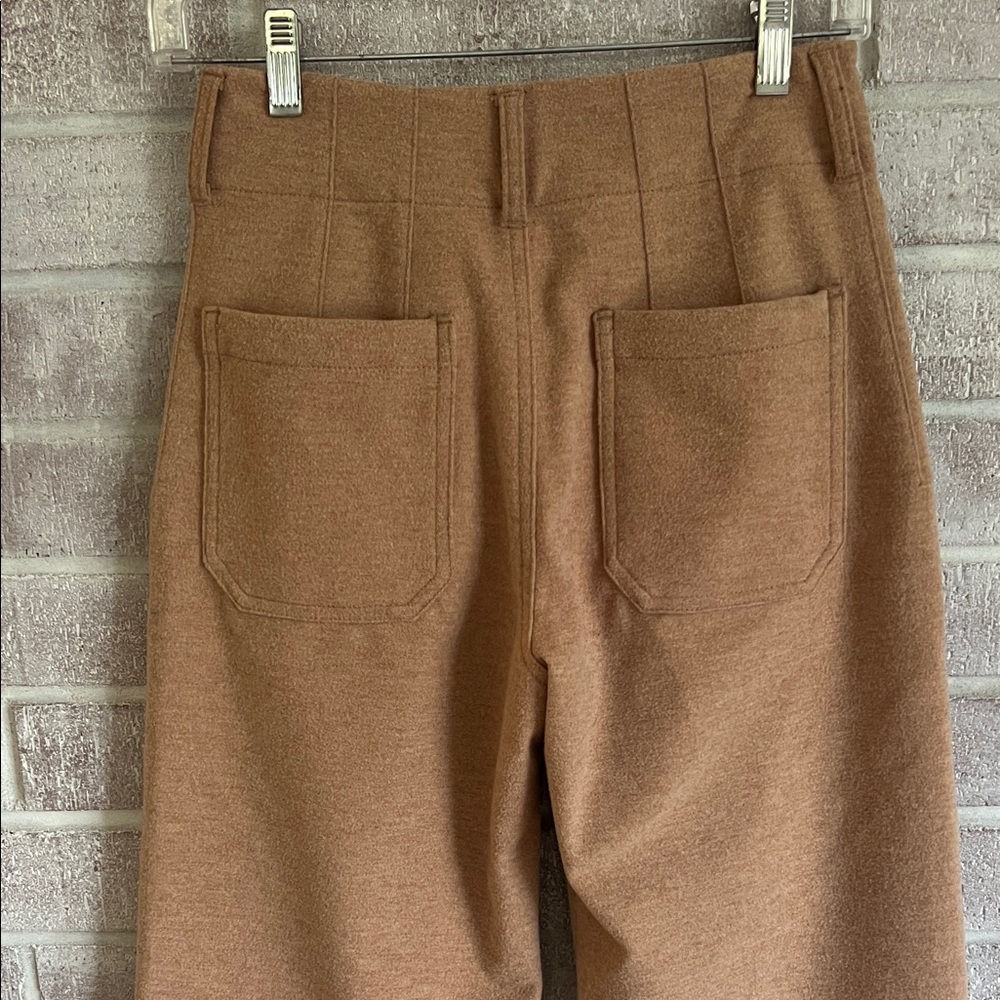 Maeve “the colette” crop Tan Wide-Leg Pants - Picture 3 of 4